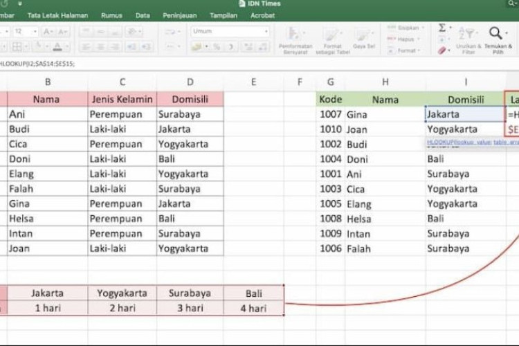 �Fungsi VLookup dan HLookup Digunakan Untuk? Lengkap Beserta Rumus dan Perhitungannya!